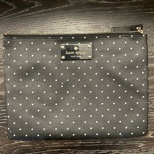Kate Spade Polkadot Clutch with Red Interior